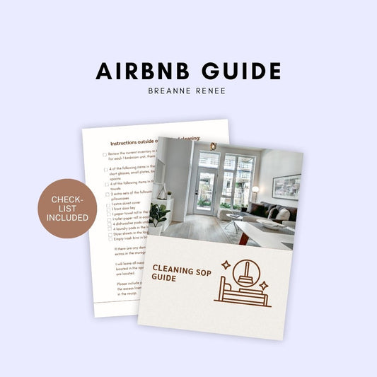 Cleaning SOPs + Airbnb Furnishing Checklist